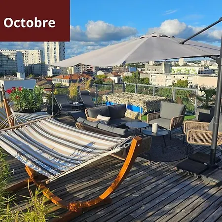 דירה Penthouse Terrasse & Rooftop בורדו